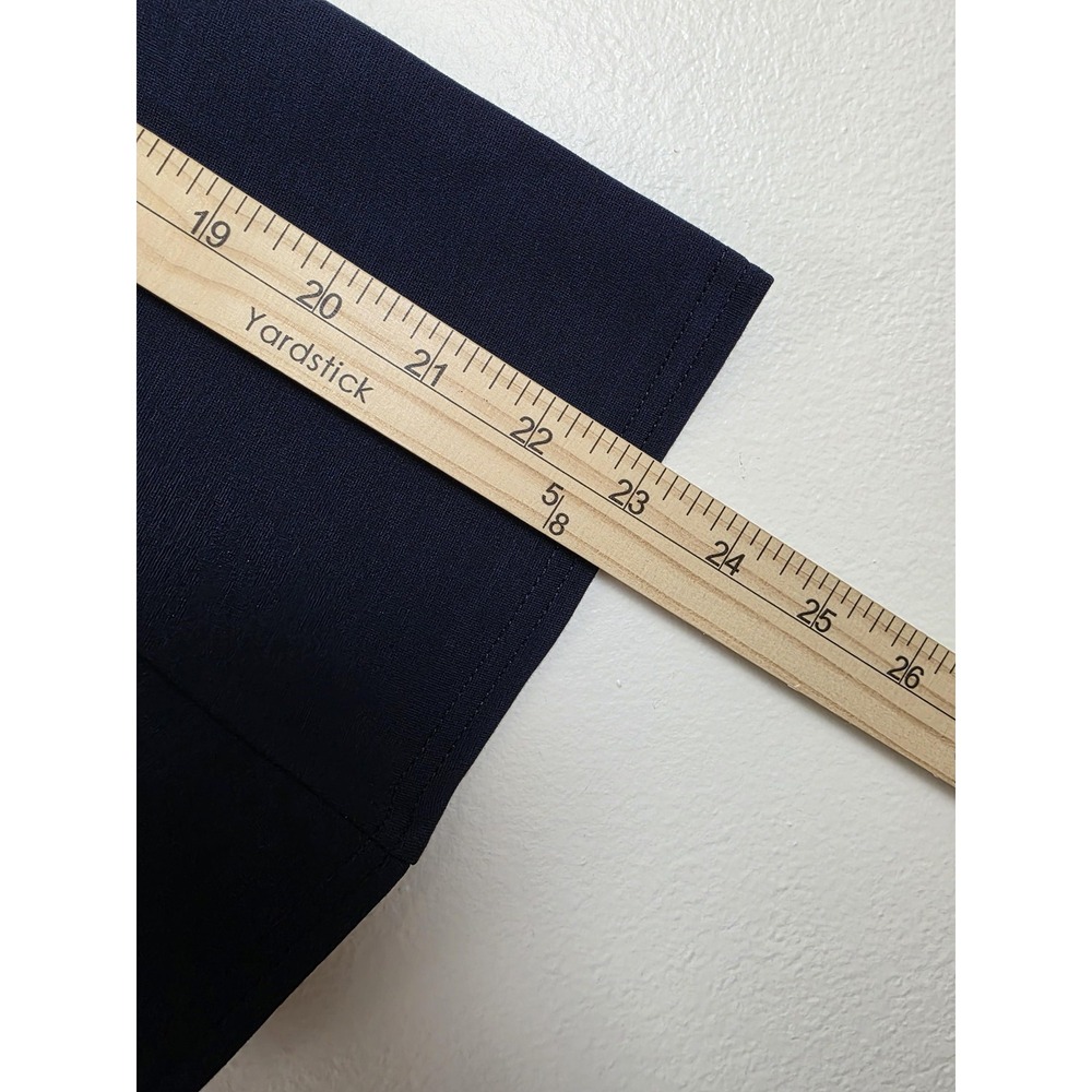 Iman Jacket Womens Small Navy Blue Convertible Gold Zip Off Stretch Open Blazer - Picture 14 of 16